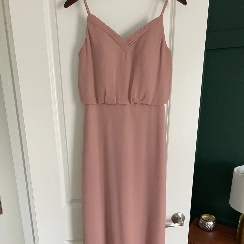 Azazie | Vintage Mauve Bridesmaid Dress - Picture 3 of 4